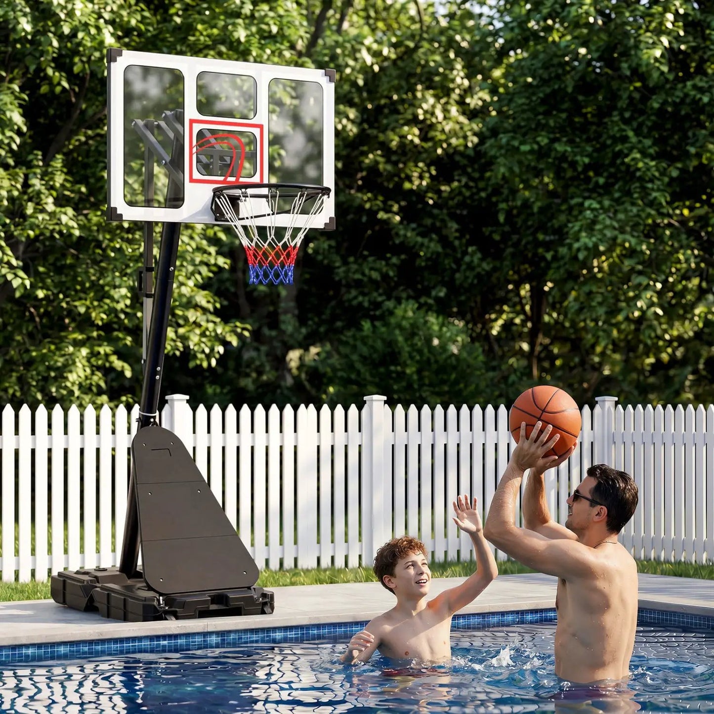 Portable Basketball Hoop Adjustable 4.9-10 Feet