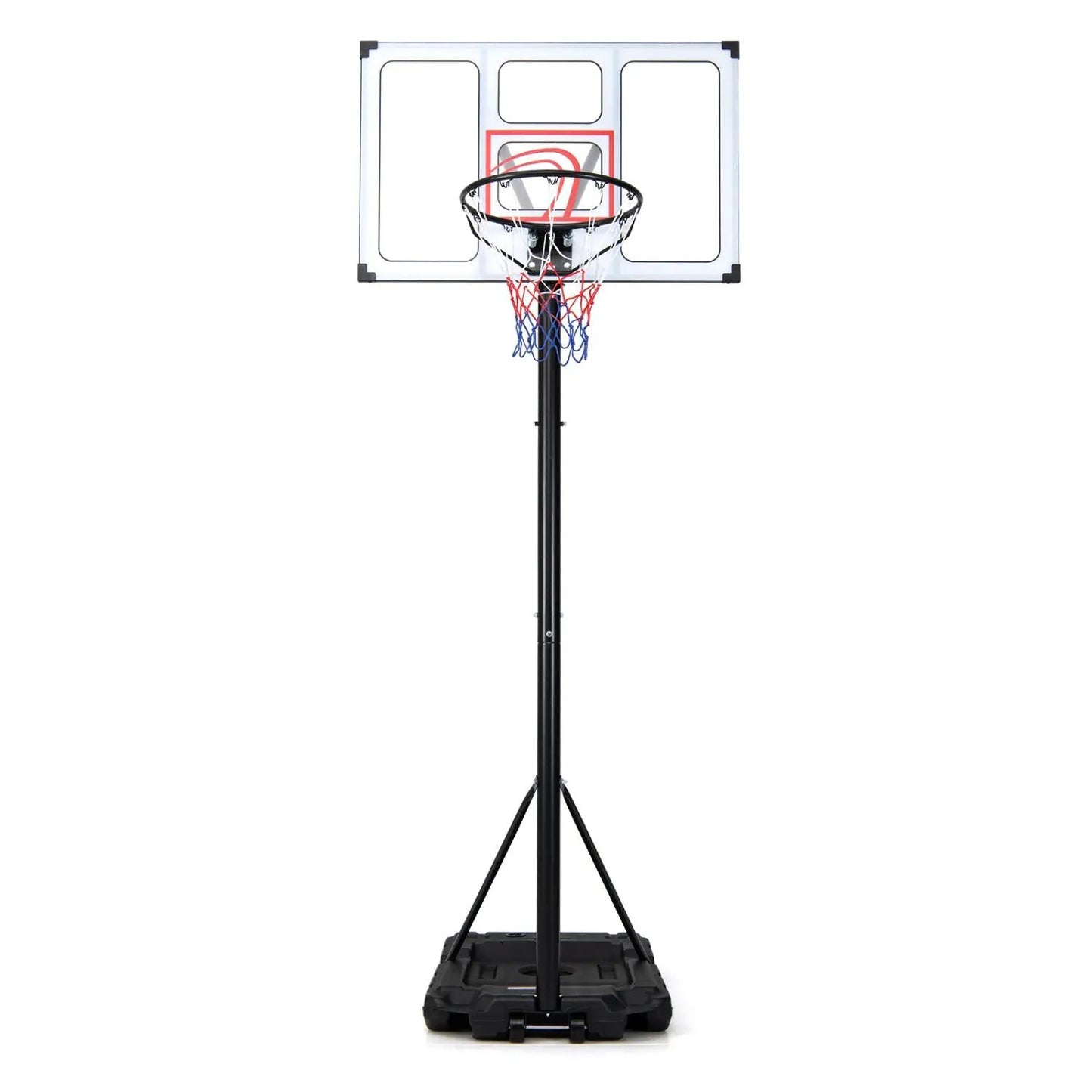 Portable Basketball Hoop Adjusts 4.1-10 Feet Base