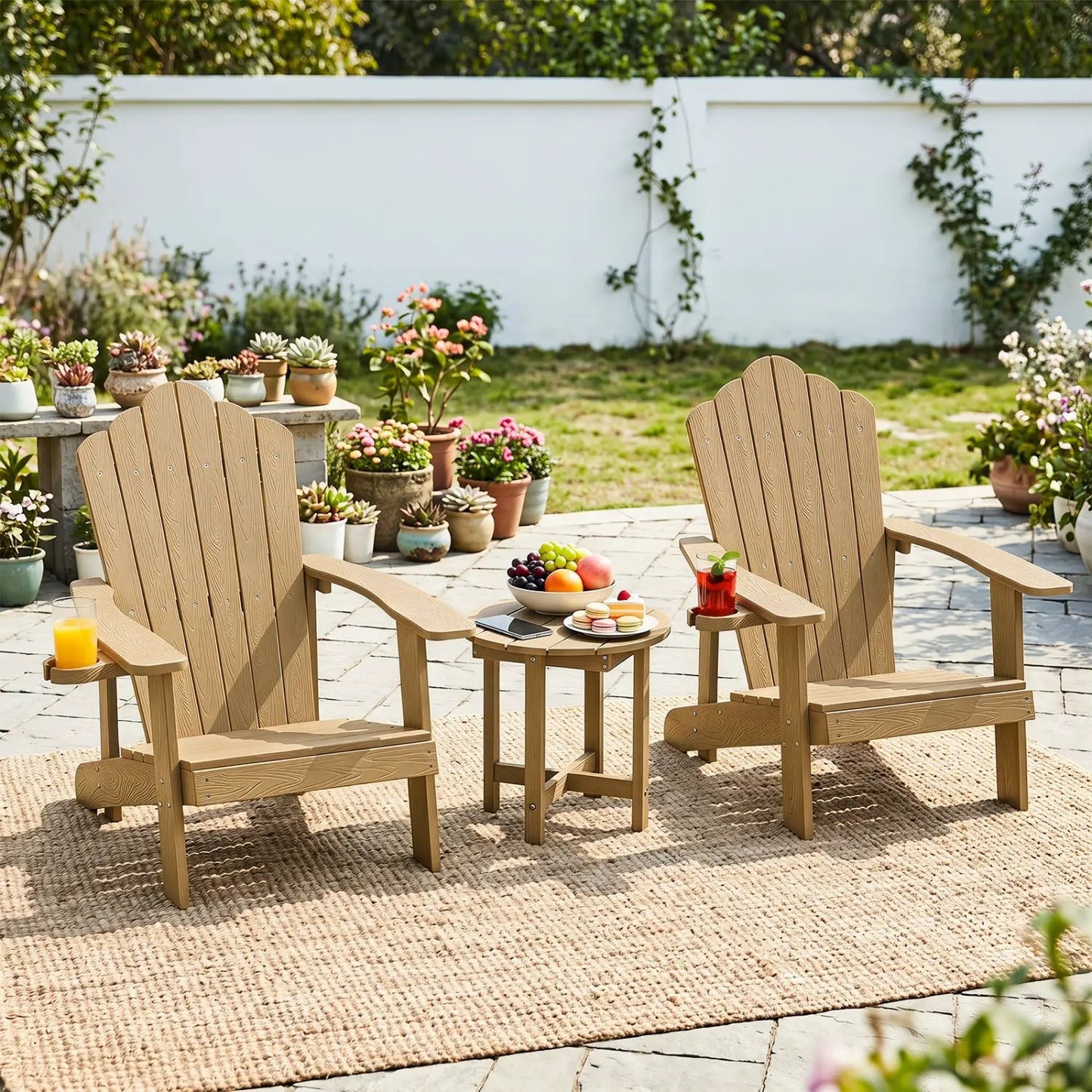 Adirondack Side Table 18x18 Weatherproof HIPS