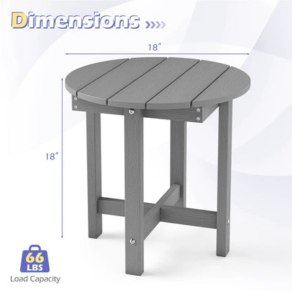 Adirondack Side Table 18x18 Weatherproof HIPS