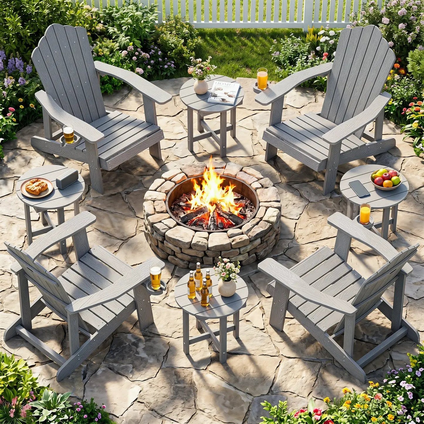 Adirondack Side Table 18x18 Weatherproof HIPS