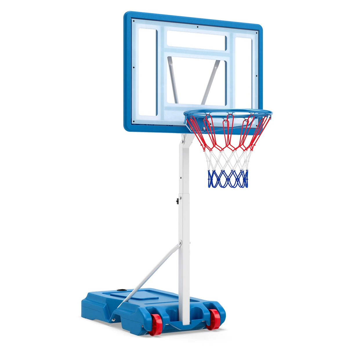Adjustable pool basketball hoop with shatterproof backboard, blue frame DirectDeals on Tampa Home & Garden Store