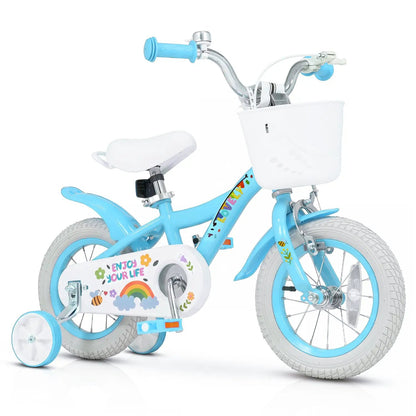 Girls Bike 12-18 Inches Training Wheels Basket