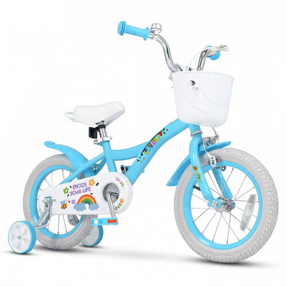 Girls Bike 12-18 Inches Training Wheels Basket