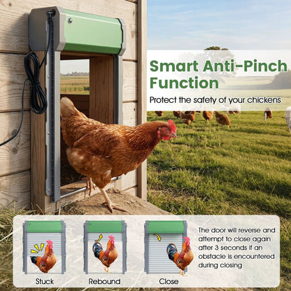 Chicken Coop Door with Remote and Light Sensor