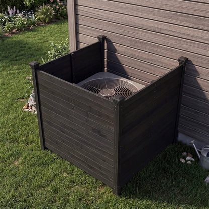 3 Panel Outdoor Privacy Fence for AC Units