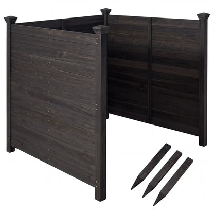 3 Panel Outdoor Privacy Fence for AC Units