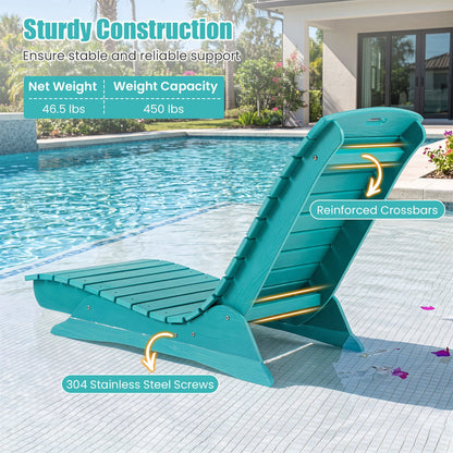 In-Pool Lounge Chair DirectDeals teal contoured ergonomic design with reinforced crossbars on Tampa Home & Garden Store