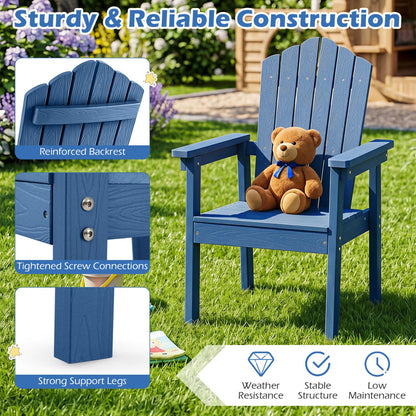 Adirondack Chair DirectDeals blue with high backrest and wide armrests for outdoor seating on Tampa Home & Garden Store