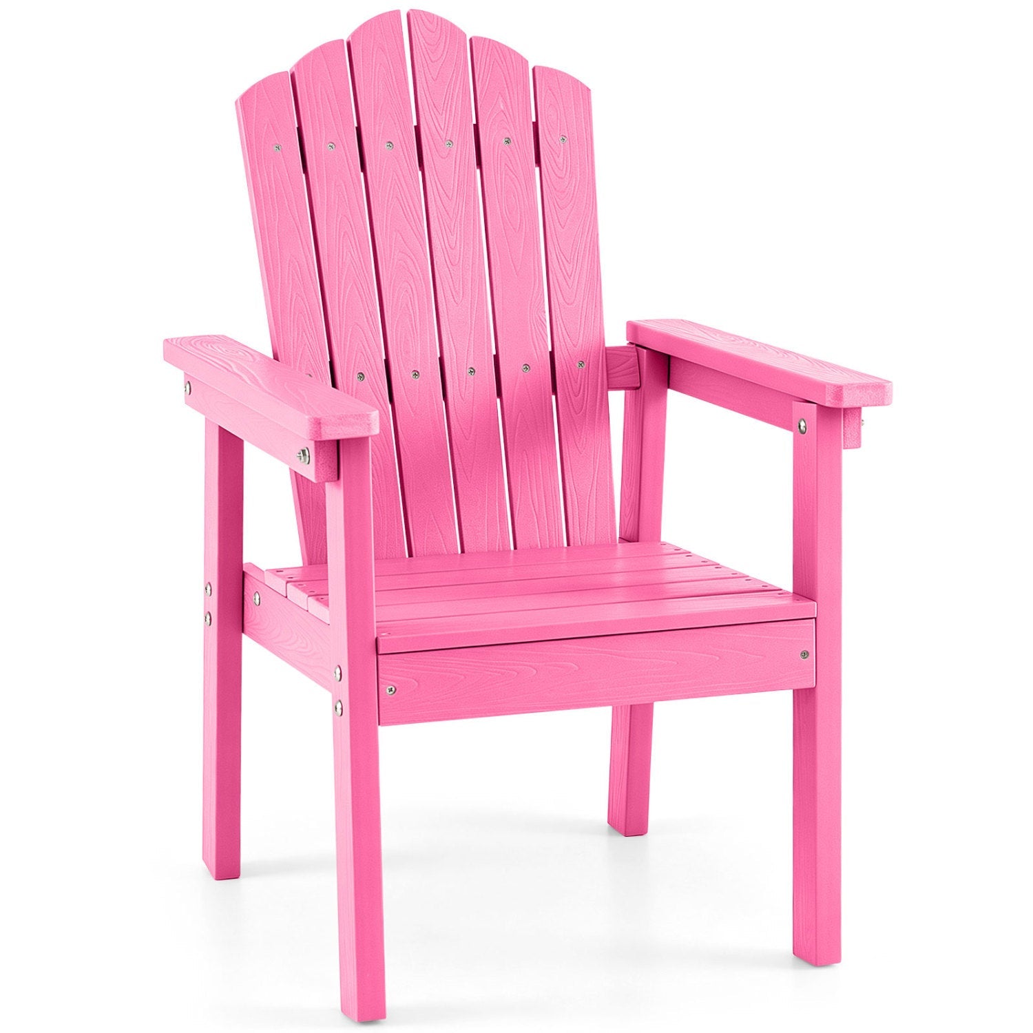 Adirondack Chair DirectDeals pink high back with wide armrests on Tampa Home & Garden Store