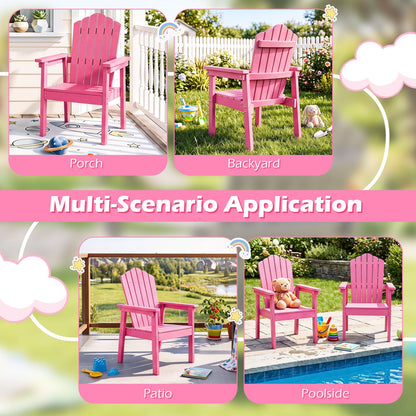 DirectDeals pink Adirondack chairs with high back and wide armrests for porch or backyard on Tampa Home & Garden Store