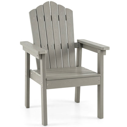 Adirondack chair gray high back with wide armrests on Tampa Home & Garden Store