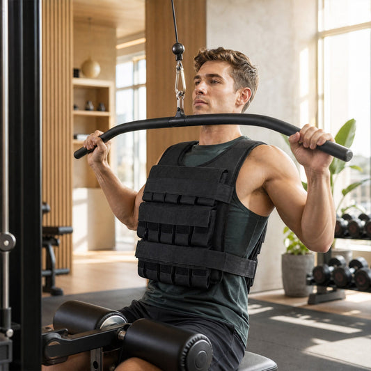 Adjustable weighted vest with removable iron weights, black 44 lb DirectDeals on Tampa Home & Garden Store