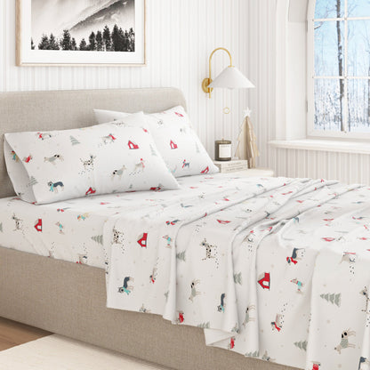 Turkish Cotton And Christmas Flannel Sheet Set