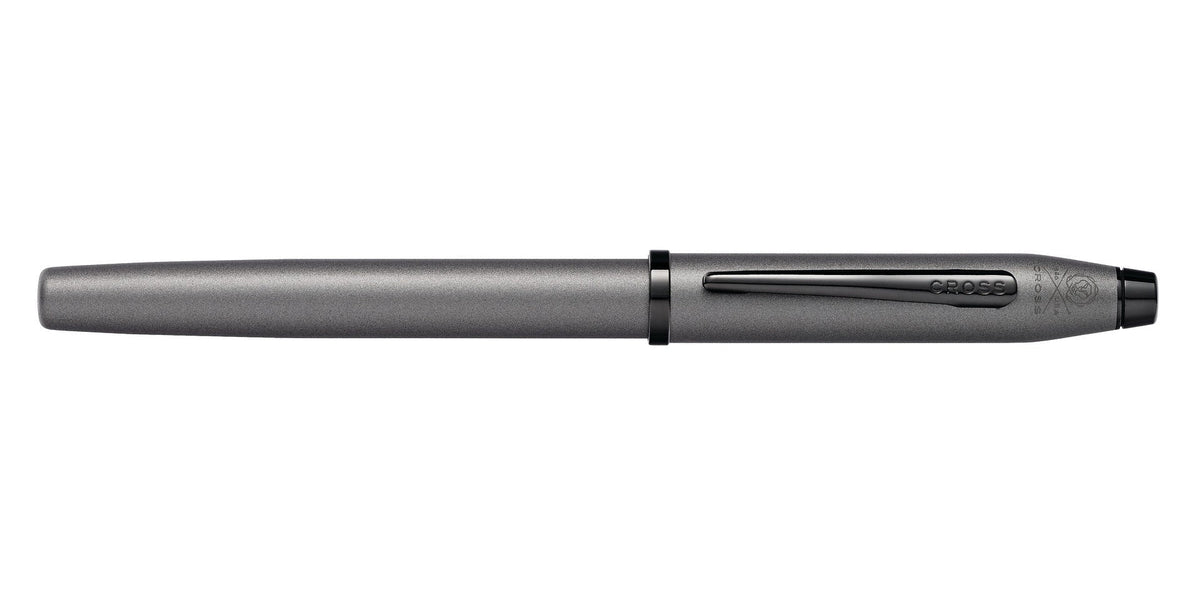 Century II Gunmetal Gray Rollerball Pen by A.T. Cross, metal body with black clip on Tampa Home & Garden Store