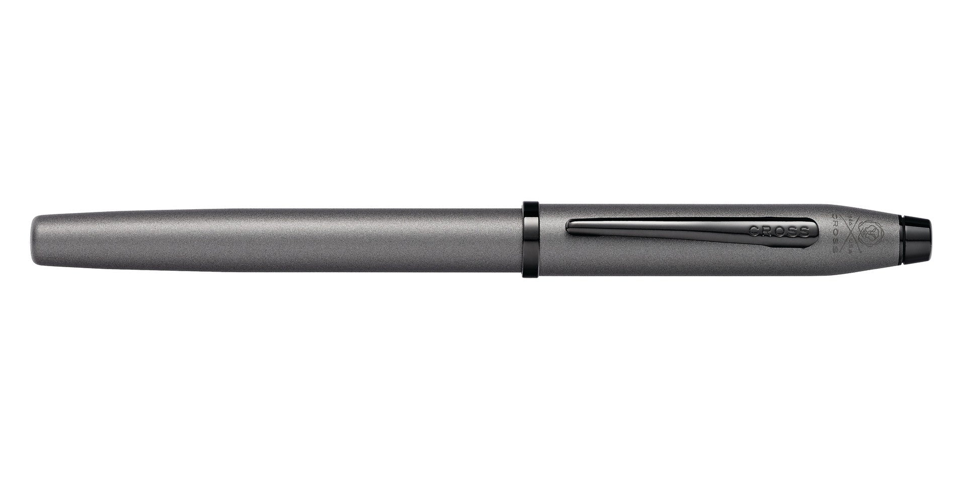 Century II Gunmetal Gray Rollerball Pen by A.T. Cross, metal body with black clip on Tampa Home & Garden Store