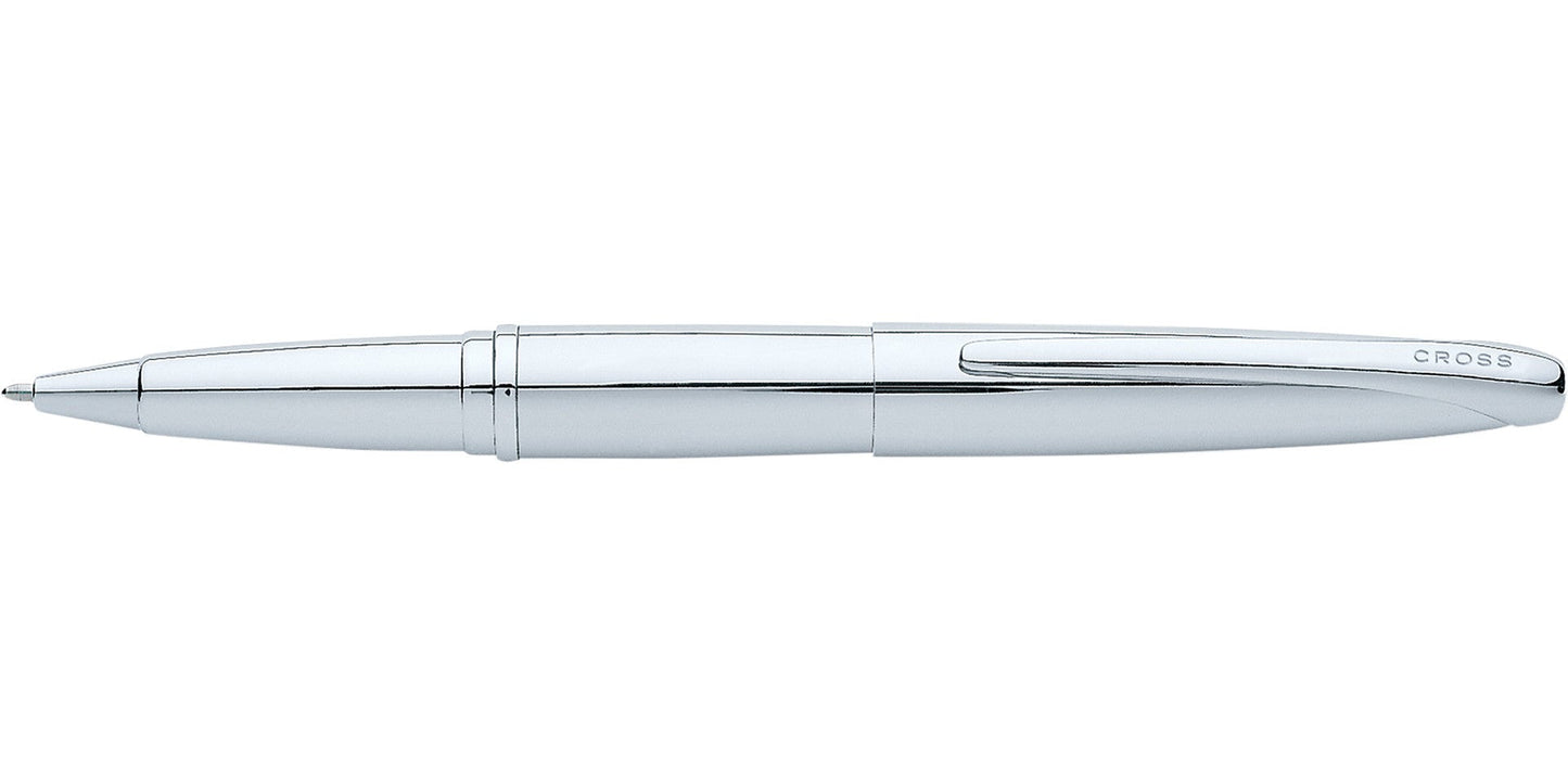 ATX Pure Chrome rollerball pen with polished chrome finish and slim clip by A.T. Cross on Tampa Home & Garden Store