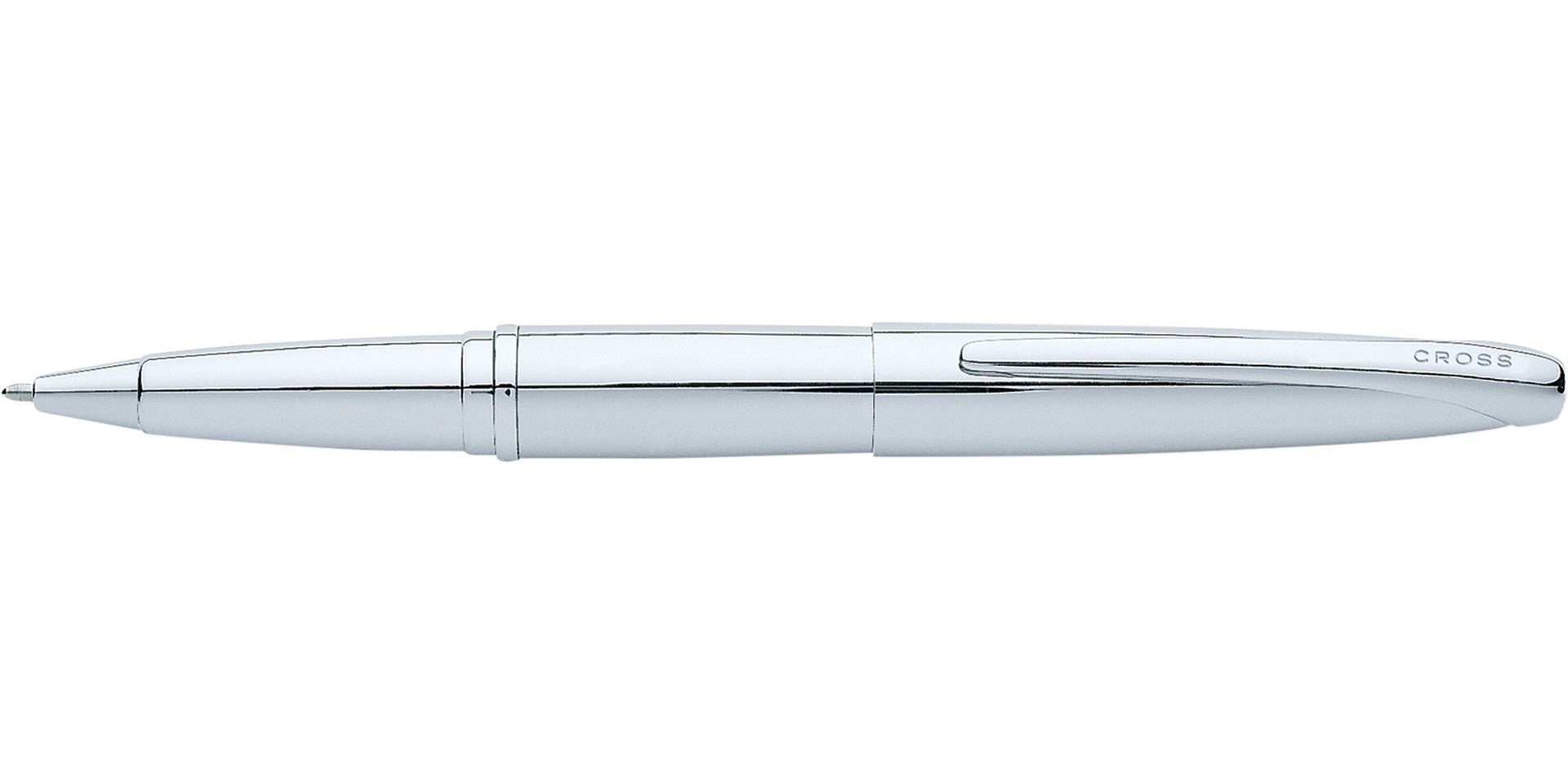 ATX Pure Chrome rollerball pen with polished chrome finish and slim clip by A.T. Cross on Tampa Home & Garden Store