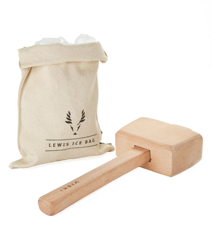 Professional Lewis Ice Bag and Canvas Mallet Set