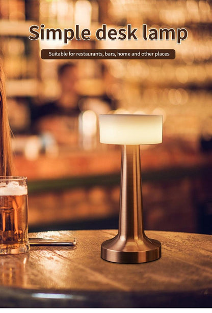Stevvex USB dimming desk lamp with brushed metal base on Tampa Home & Garden Store