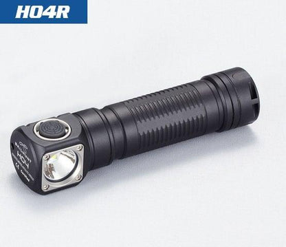 USB rechargeable tactical flashlight CREE LED, black body, adjustable focus HO4R logo on Tampa Home & Garden Store