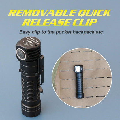 Stevvex USB rechargeable flashlight with CREE LED black tactical light clip on Tampa Home & Garden Store