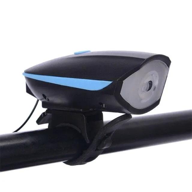 Usb Rechargeable Led Bike Front Light With Horn