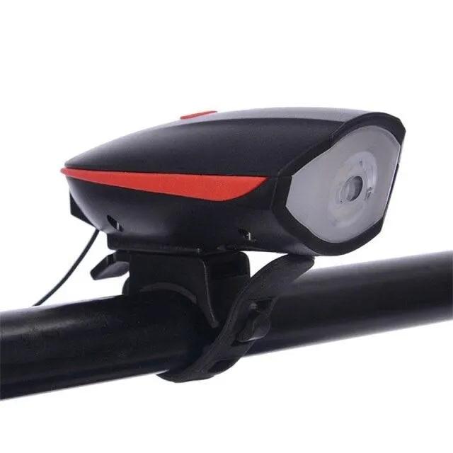 Usb Rechargeable Led Bike Front Light With Horn