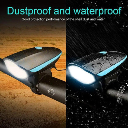 Usb Rechargeable Led Bike Front Light With Horn
