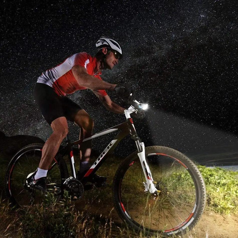 Usb Rechargeable Led Bike Front Light With Horn