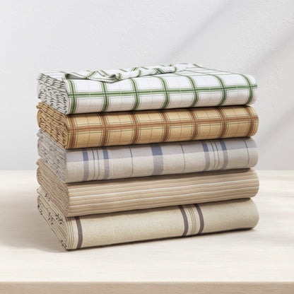 Turkish Cotton Flannel Sheet Set and Stripes