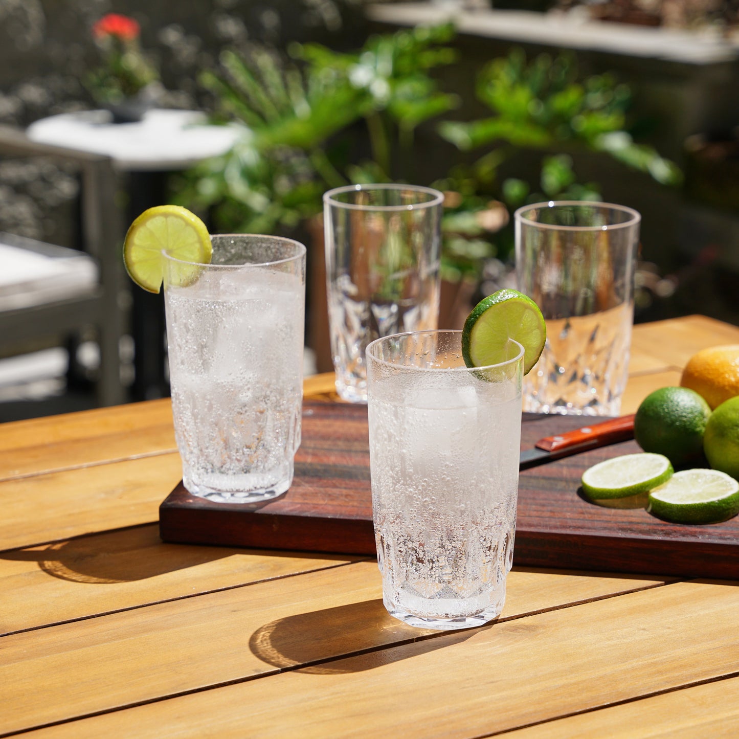 Shatterproof Acrylic Highball Glass Set Of Four