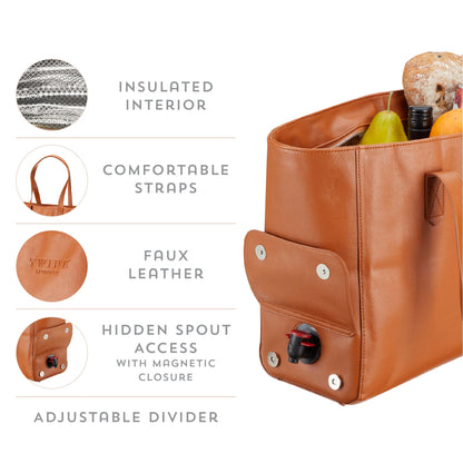 Chic Insulated Wine Tote And A Hidden Spigot