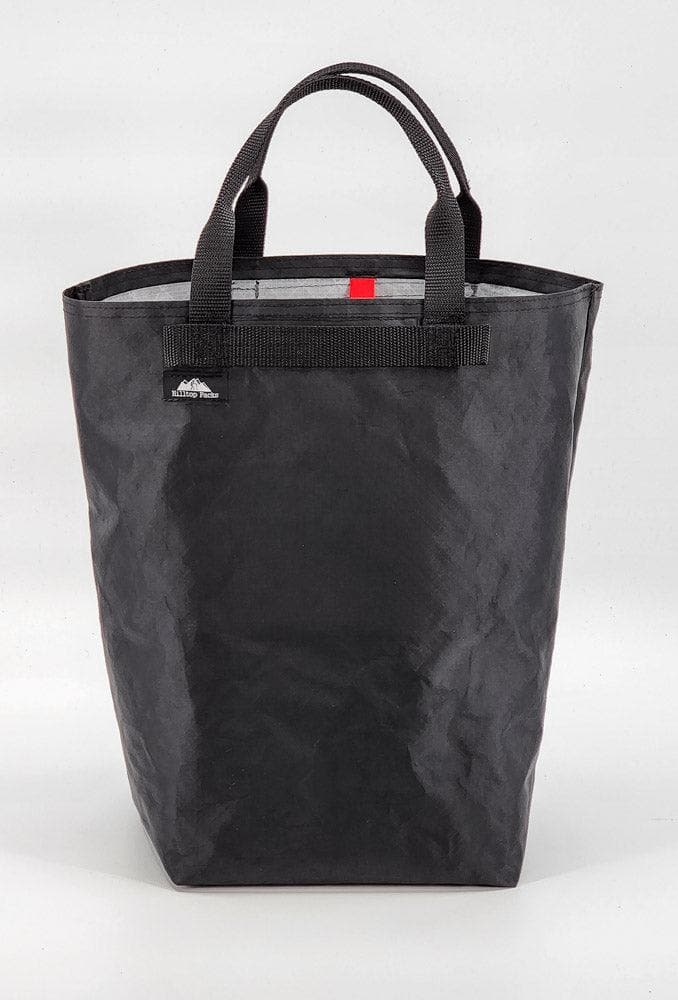 Utility Tote 32L ECOPAK by Hilltop Packs LLC black nylon tote with two handles and logo patch on Tampa Home & Garden Store