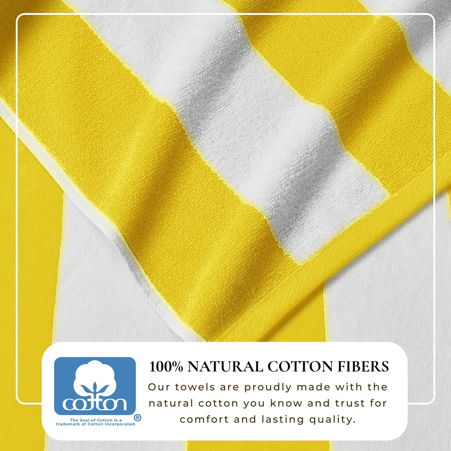 Cotton And Velour Cabana Stripe Beach Towel