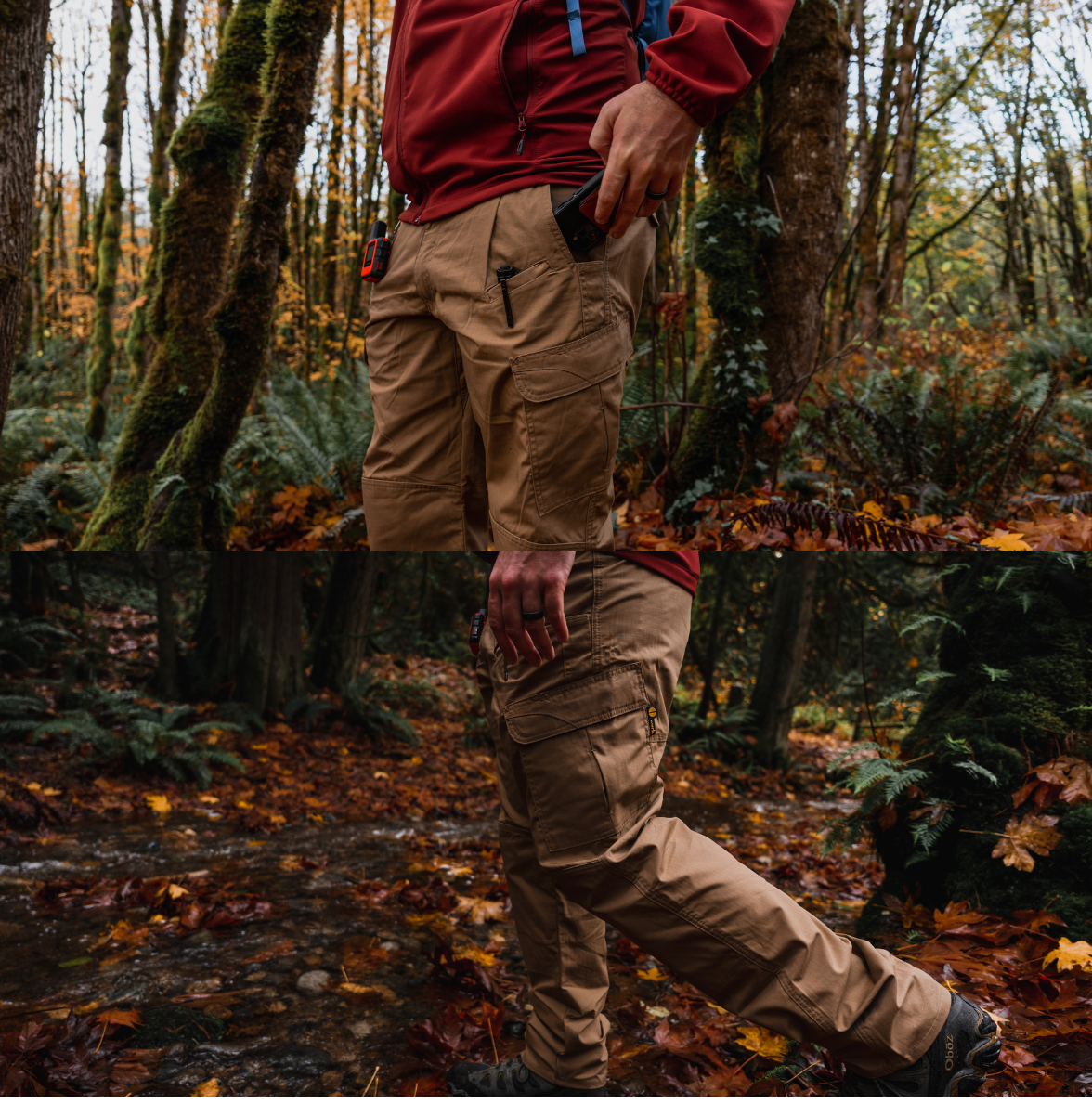 Pantalones tácticos color caqui Pantalones cargo color caqui | Aztec 
