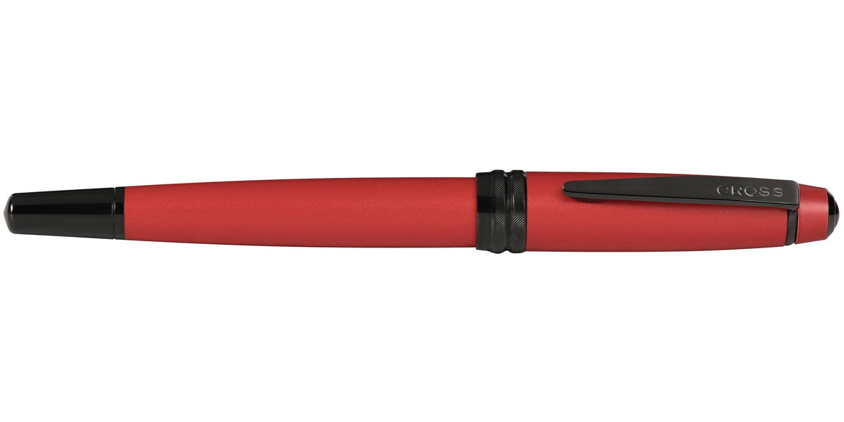 Bailey matte red lacquer fountain pen with CROSS clip and stainless steel extra-fine nib on Tampa Home & Garden Store