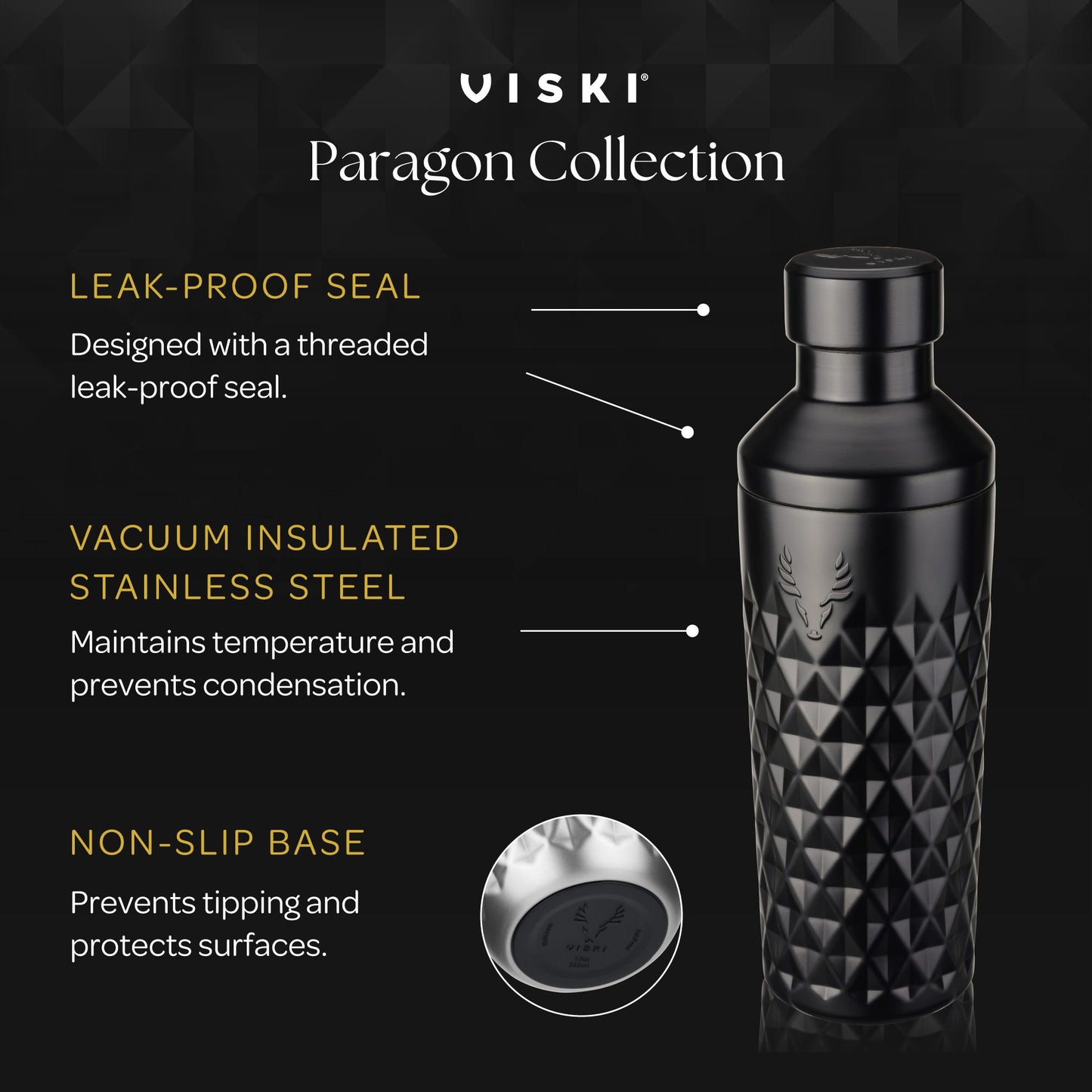Paragon Stainless Steel Cocktail Shaker and Tin