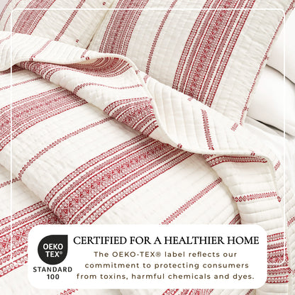 The Classic Reversible Stripe Farmhouse Quilt