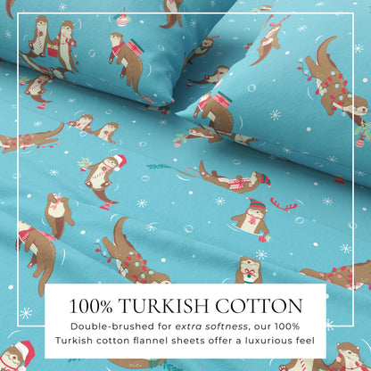 Soft and Plush Turkish Cotton Christmas Sheets