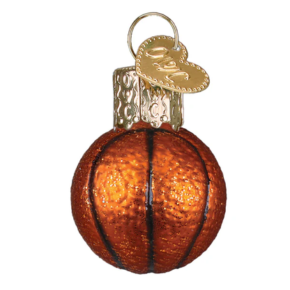 Adorno de cristal con forma de minibaloncesto Gumdrop