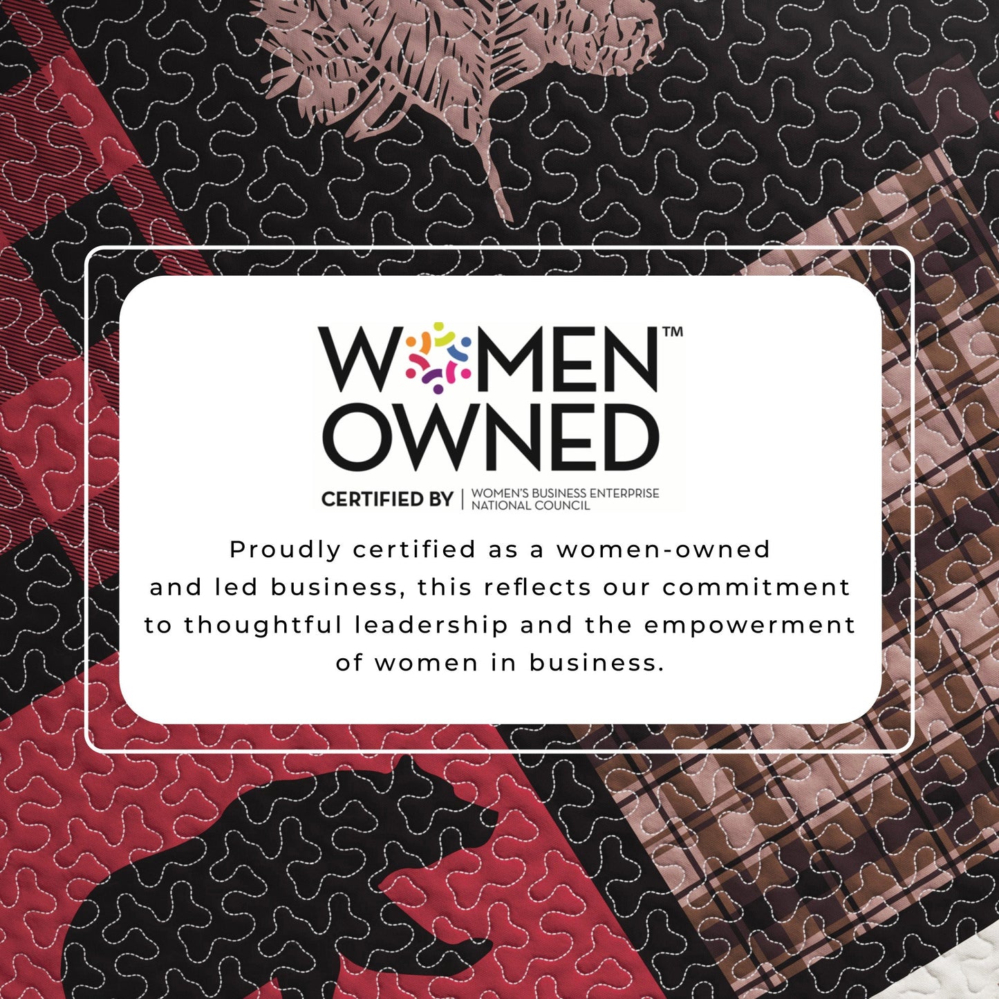 Plaid Lodge Quilt Set and Reversible Bear Design