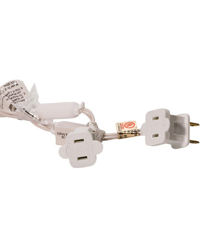 Juego de luces LED de cable blanco, 50 luces, 5 mm, blanco frío y centelleante