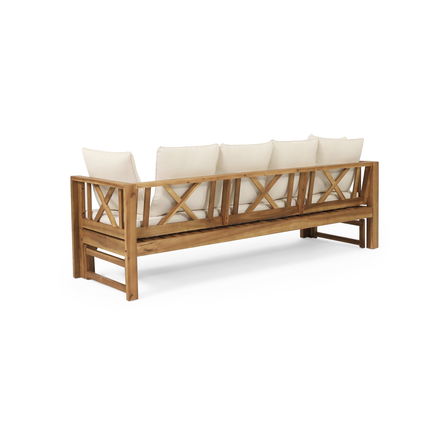 Outdoor Extendable Acacia Wood Sofa and Daybed