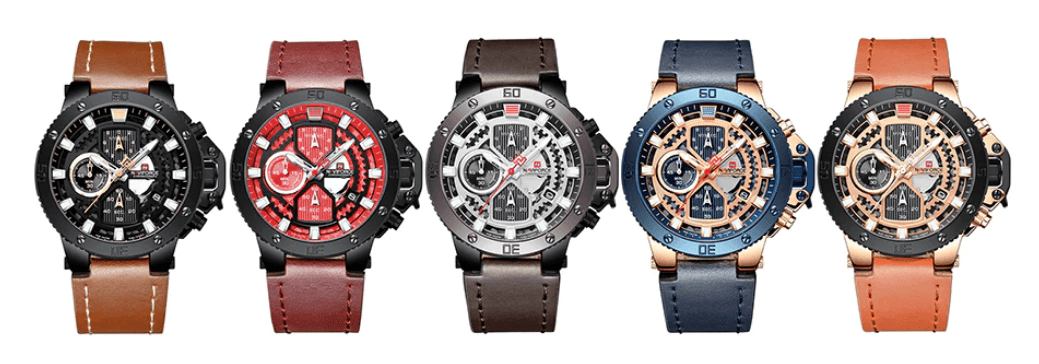 Stevvex ST1N600MK men's casual waterproof watch set with luminous hands and colorful straps on Tampa Home & Garden Store