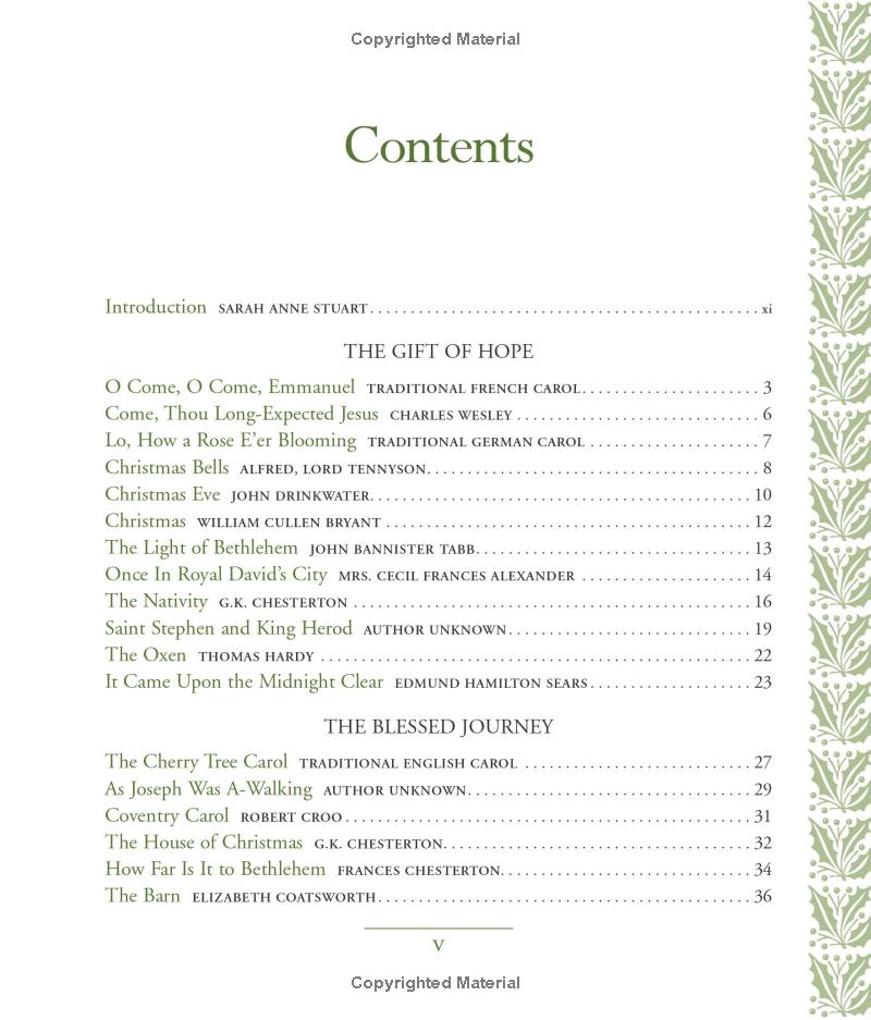 Un trésor de poèmes, de chants de Noël et de chansons pour célébrer les fêtes : des mots pour célébrer la saison