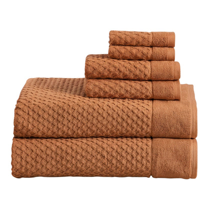 Cotton Diamond Waffle Weave Bath Towel Set