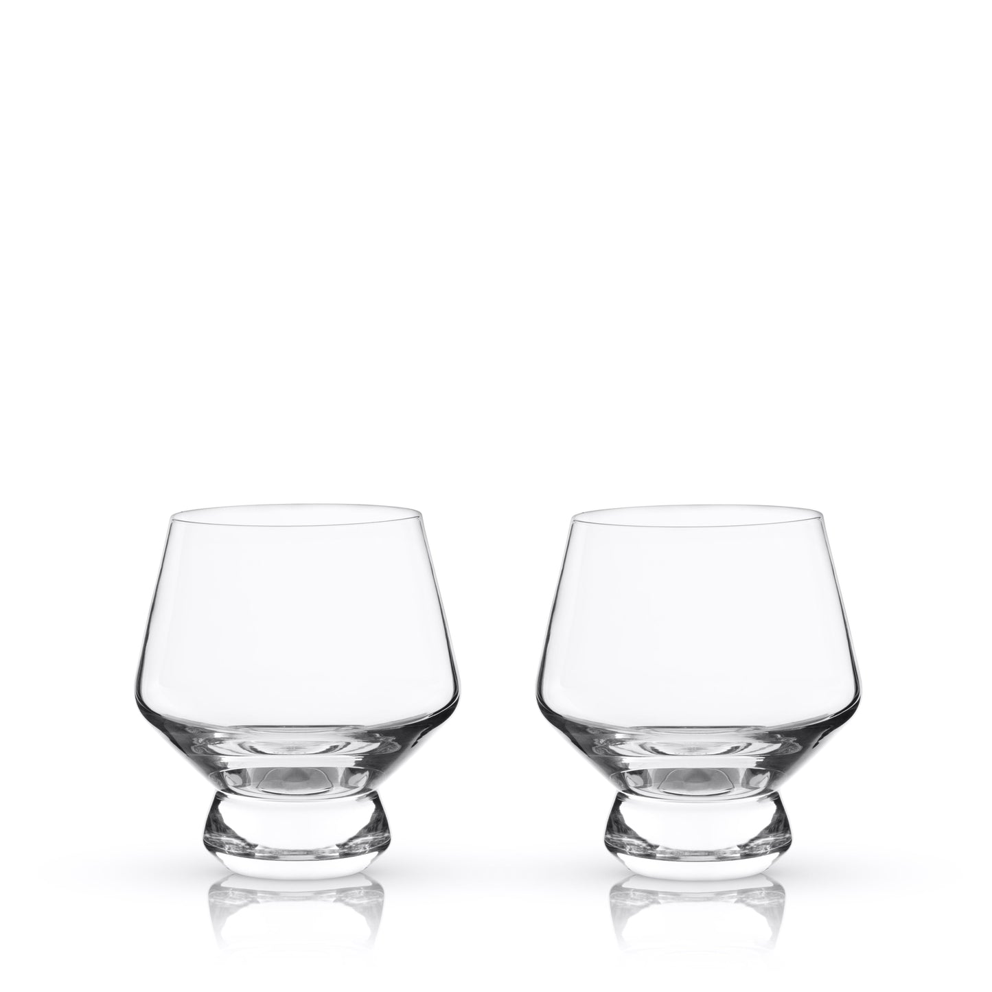 Raye Footed Crystal Punch Glasses Set Of 2