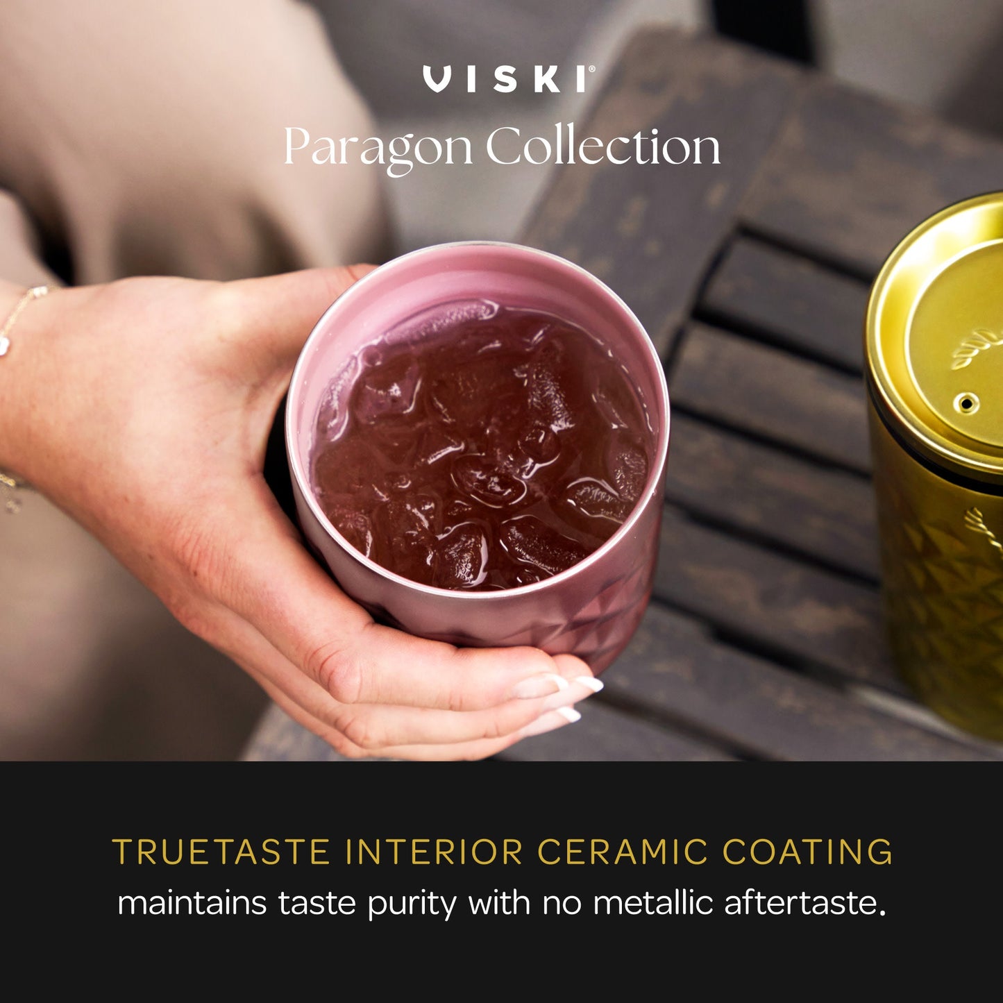 Paragon Stainless Steel Tumbler and Vintage Rose