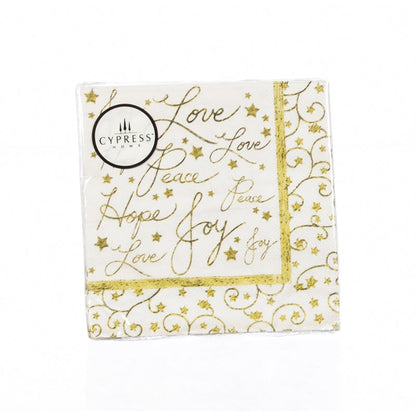 Serviette de cocktail en papier sous les étoiles d'hiver